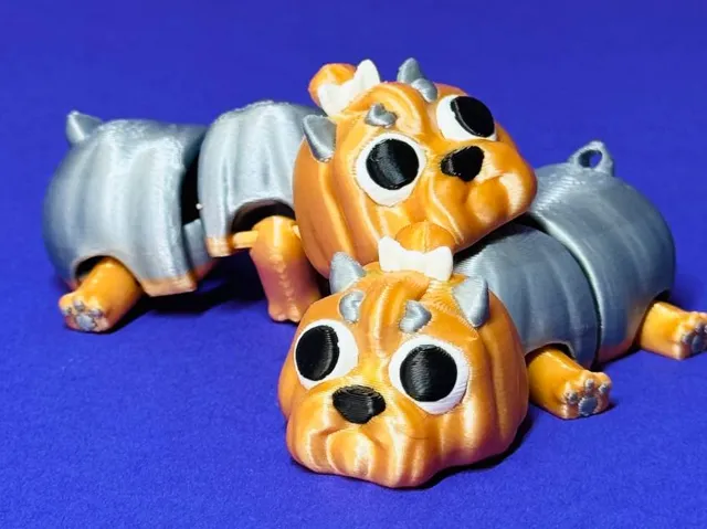 Articulated Yorkshire Terrier - Flexi Dog Keychain