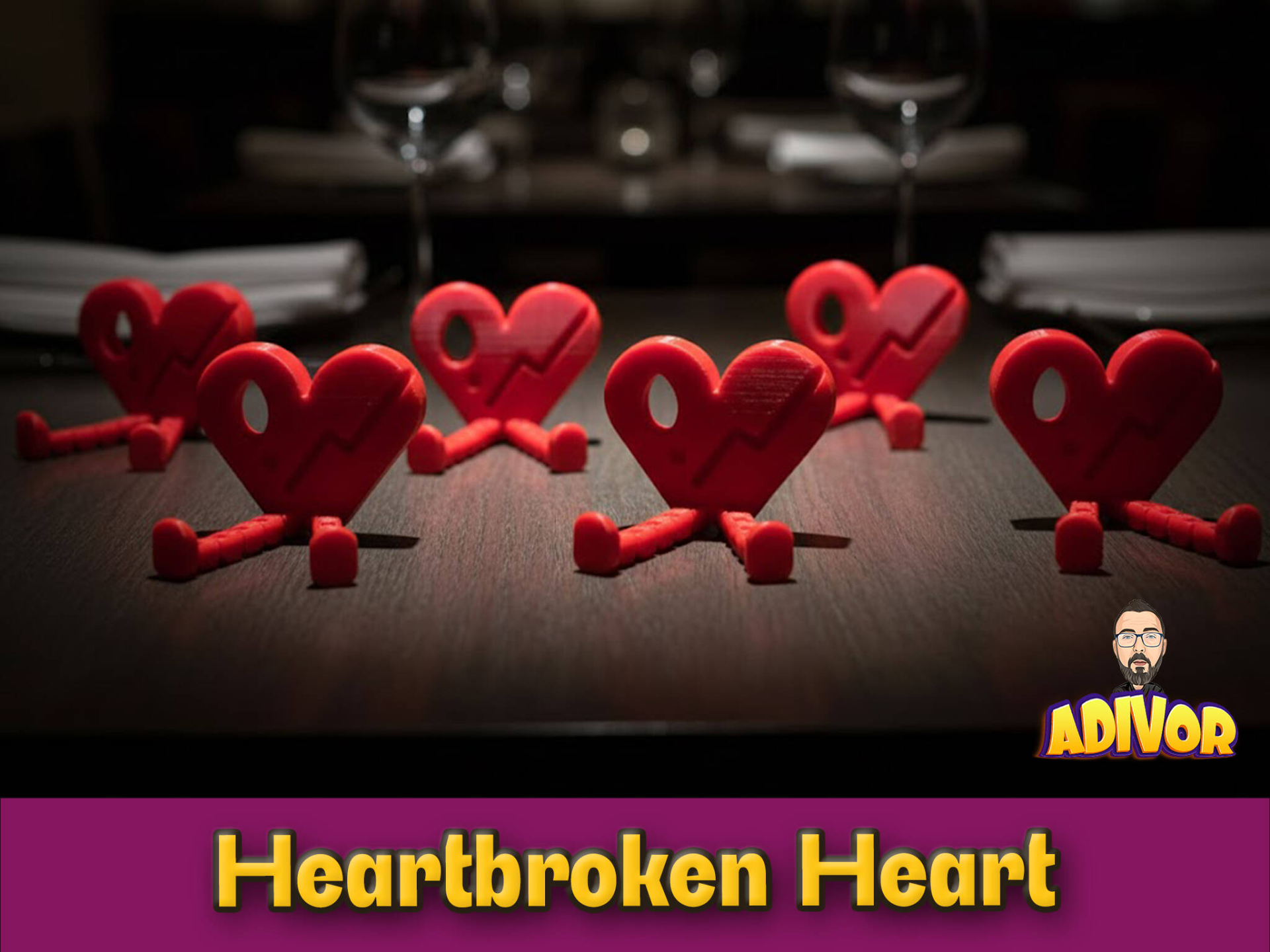 Valentines Day Heartbroken Articulated Heart 