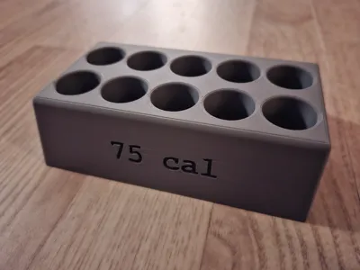 75 caliber paper cartridge charging stand