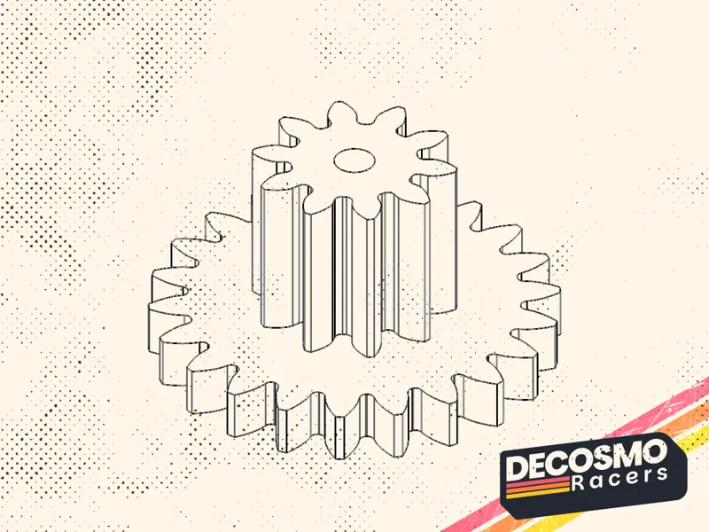Compound gear 10T 22T (MB-NB-CG10T22T-V1)