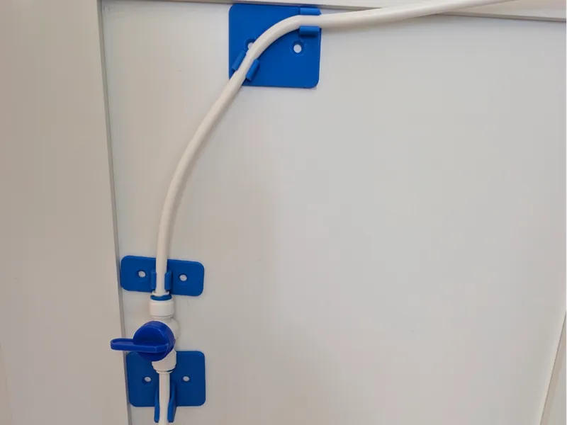 1/4" OD Air / Water tubing wall / cabinet mount