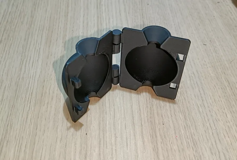 Rooting ball - print in place hinges and lock