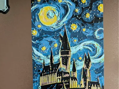 Hueforge Poudlard starry night