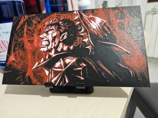 Guts Black Swordsman – Berserk HueForge Canvas