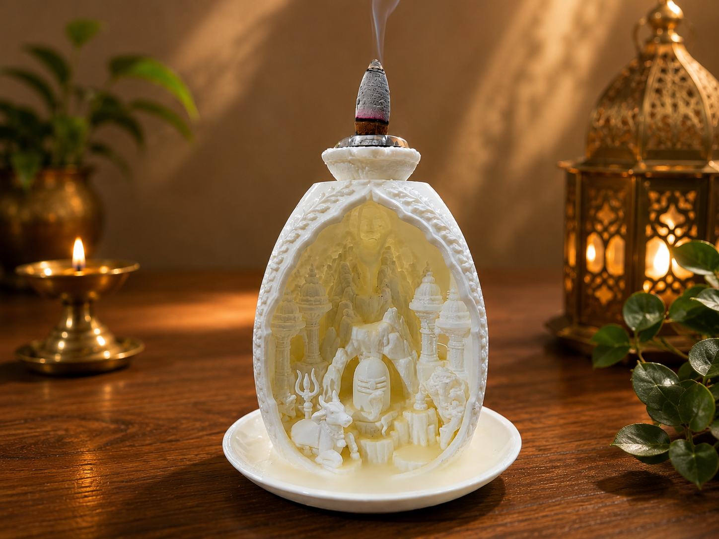 Shivling Backflow Incense Burner