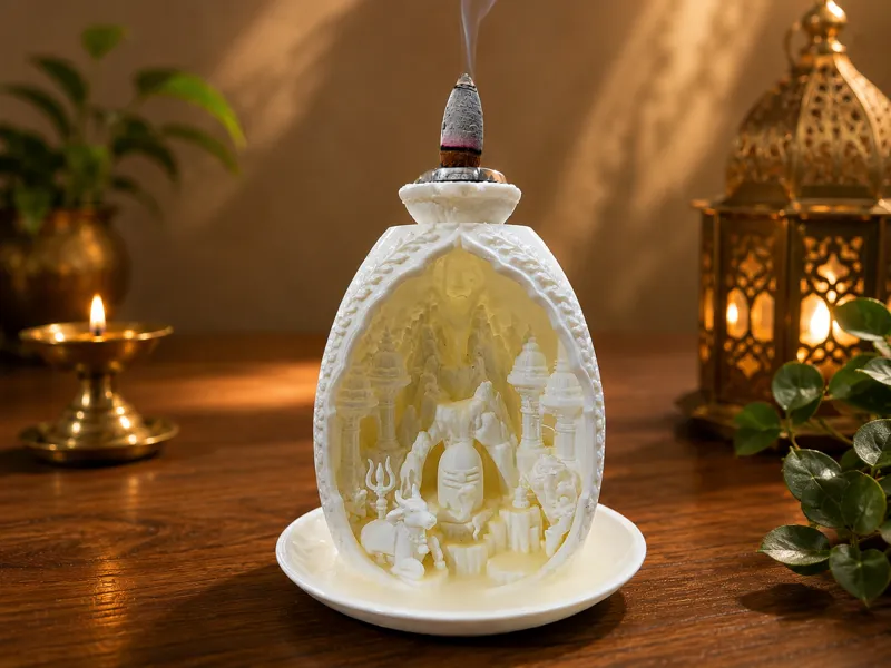 Shivling Backflow Incense Burner