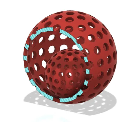 Cat Fidget toy - Ball with inner Ball view 2