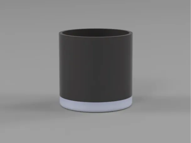 Vase Integrated Pot and Saucer