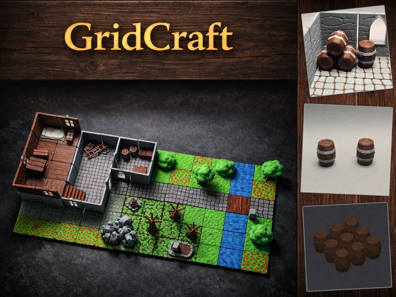 GridCraft – Barrels Set