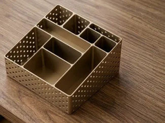Modern Perforated Desk Organizer
