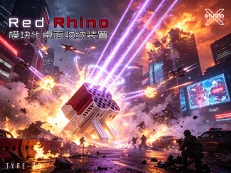 模块化桌面收纳装置-Red-Rhino(TYPE-00_等离子炮台)