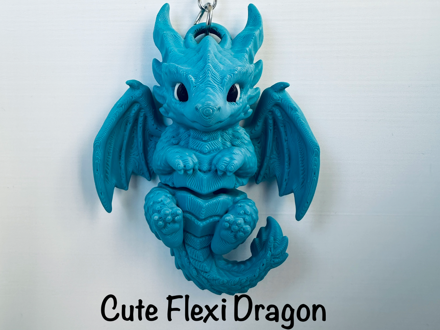 Cute Flexi Dragon Keychain