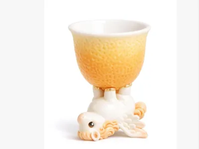 Orange Arriving Success: A pun on 'Instant Success' - Steed Orange Cup [Pen Holder]