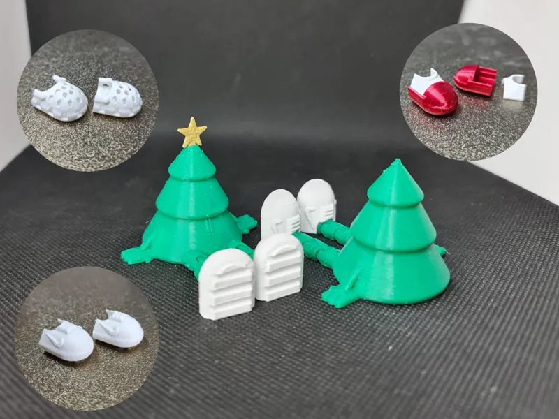Articulated Christmas Tree (with shoe)