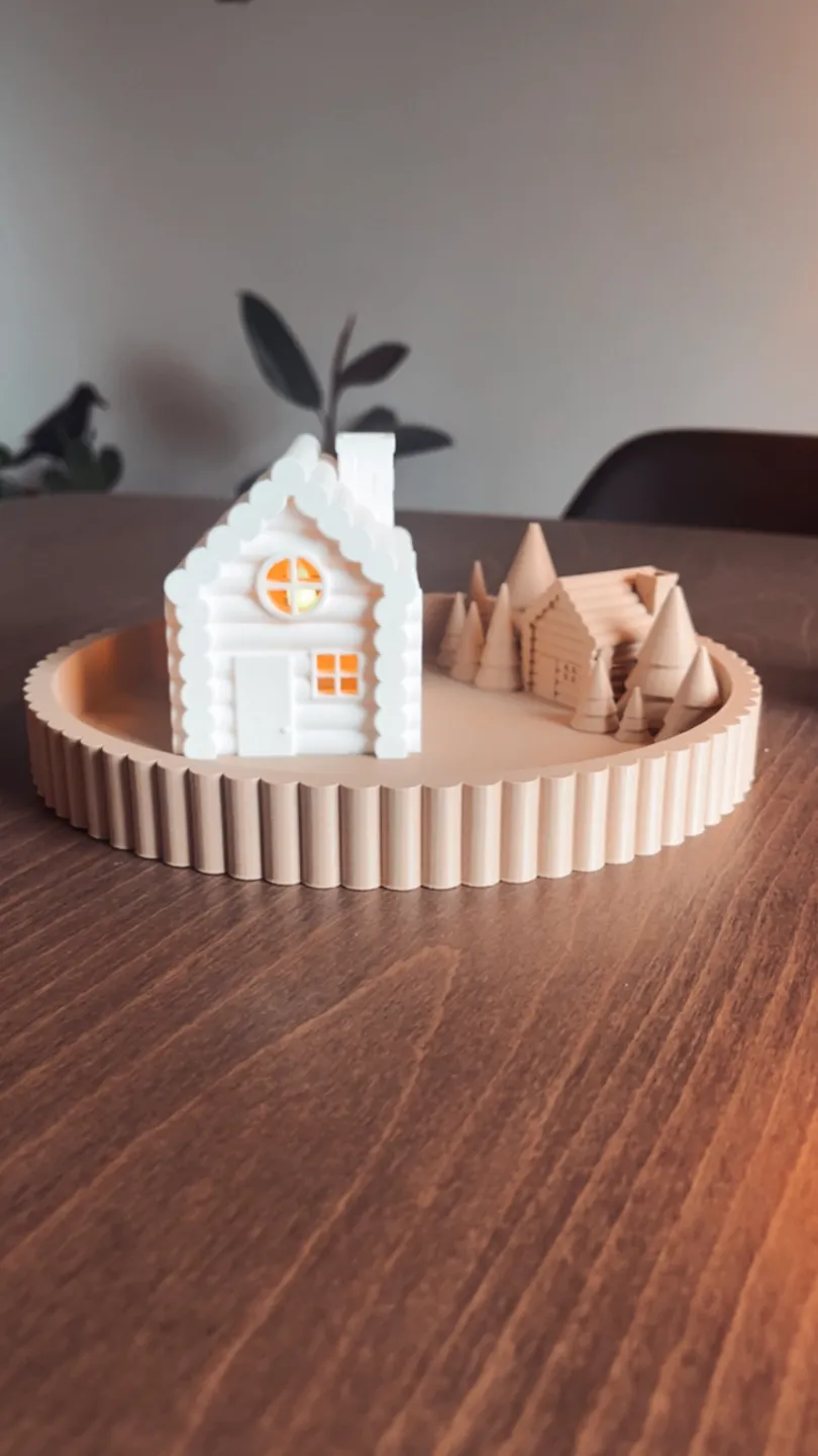 Christmas village tray view 3
