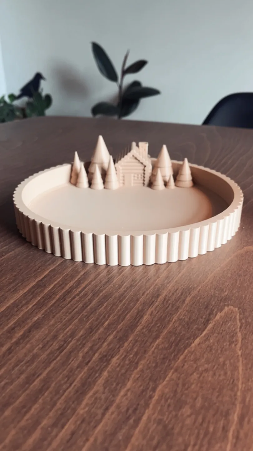 Christmas village tray view 2