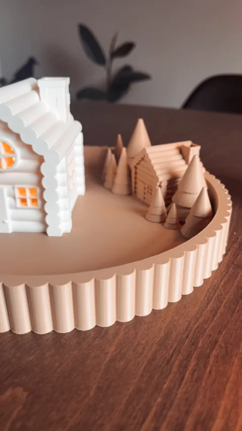 Christmas village tray view 4