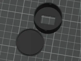 Box externo para botão gangorra de 20mm