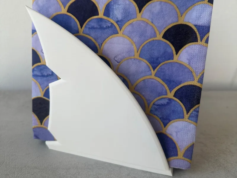 Shark fin napkin holder