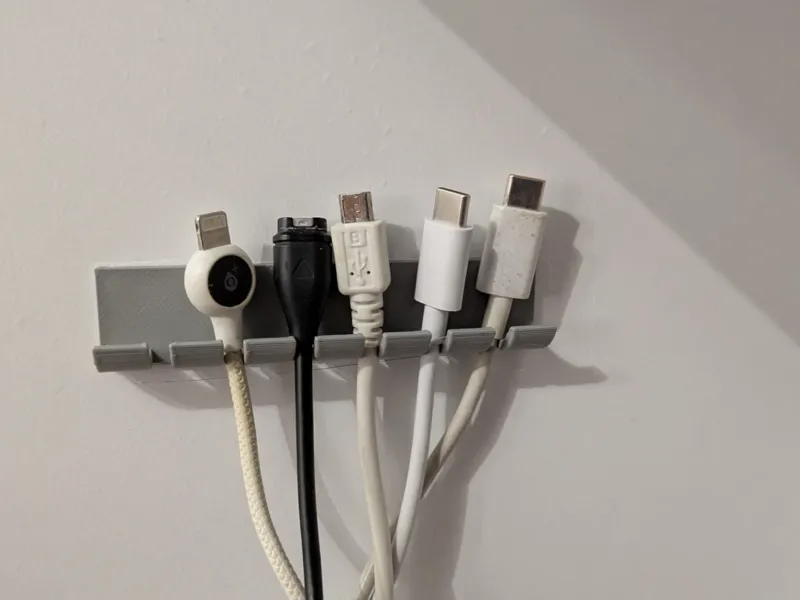 Wall-Mounted Cable Organizer & Management Rack