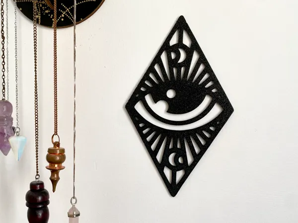 Œil mystique - décoration murale ésotérique