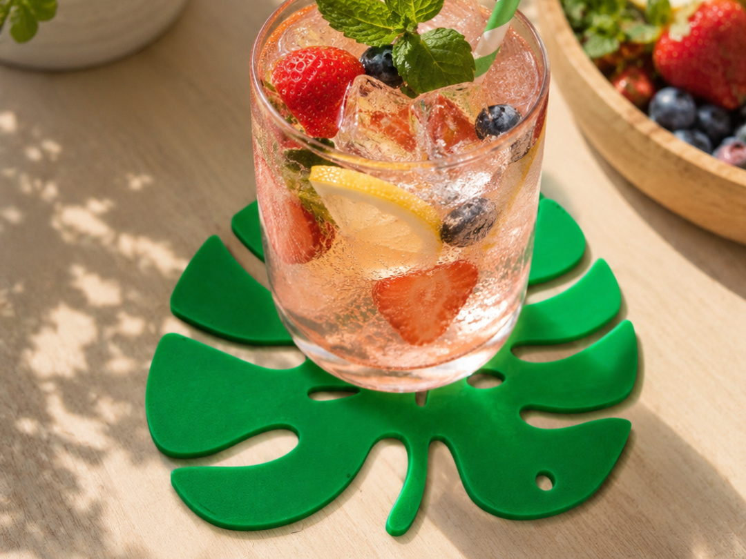 Tropical Leaf Coaster