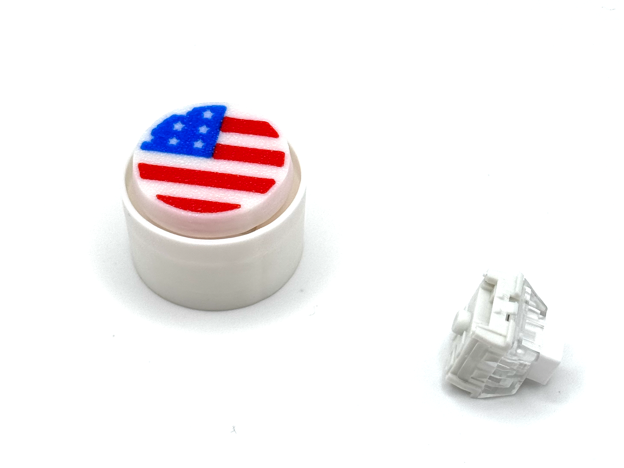 Quick print USA Flag fidget clicker