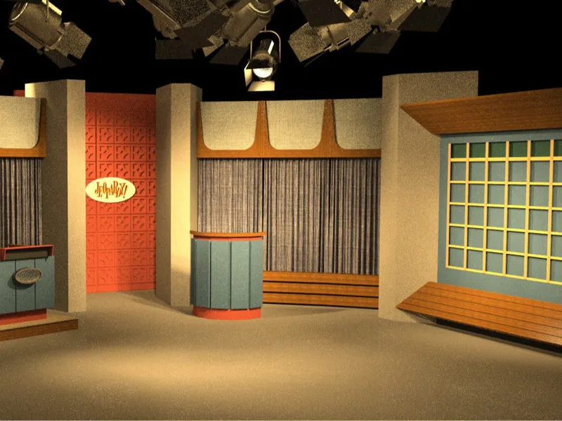 The 1964-1975 Art Fleming-era Jeopardy! set