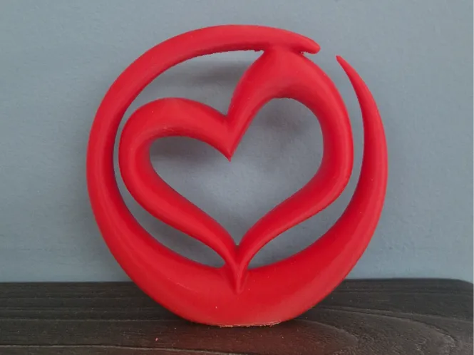 Love Heart Eternity Sculpture Valentines Decor