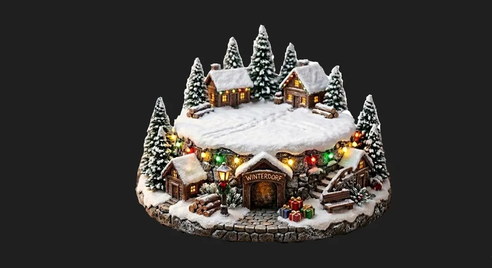 Christmas Village - Free 3D Print Model - MakerWorld