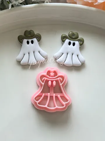 Cortador para modelado: Halloween Cowboy Ghost Polymer Clay Cutter — vista de referencia 2