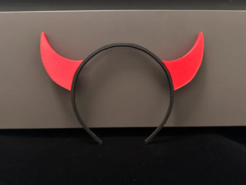 No AMS Halloween Demon Horn Hairband headband