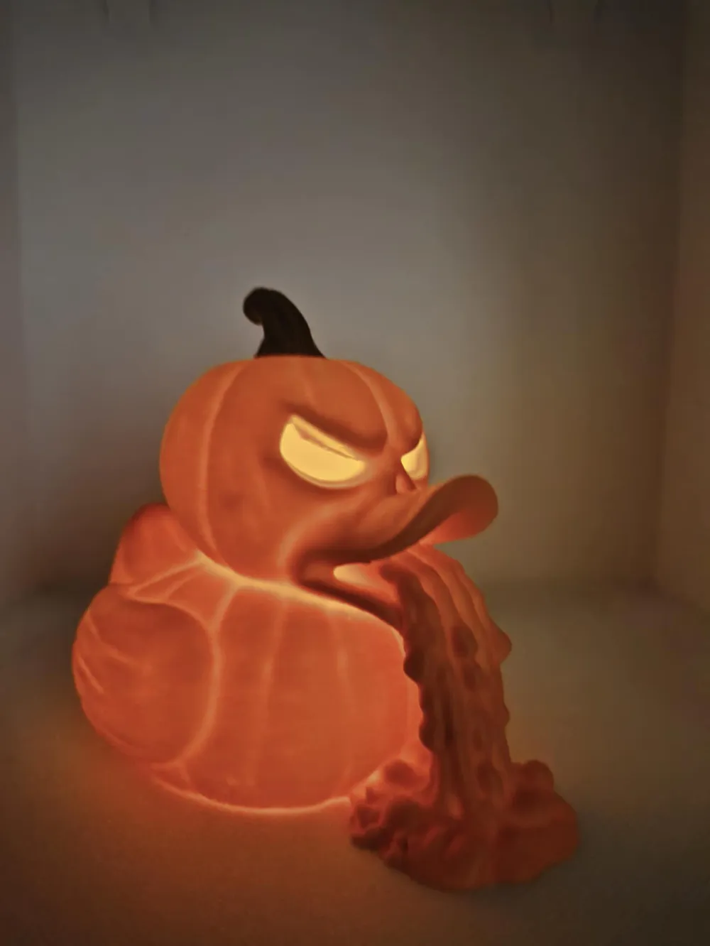 Halloween Pumpkin Duck - Free 3D Print Model - MakerWorld