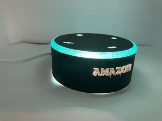 Blck alexa with a green edge to look like talking.