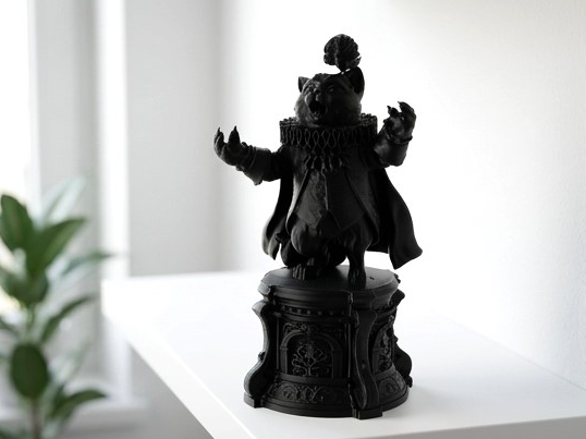 Opera Cat Sculpture - Cute Theatrical Decor