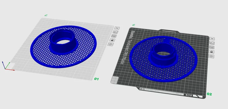 Bambu Lab Reusable Spool Holder Hex for SAKATA SPOOLS