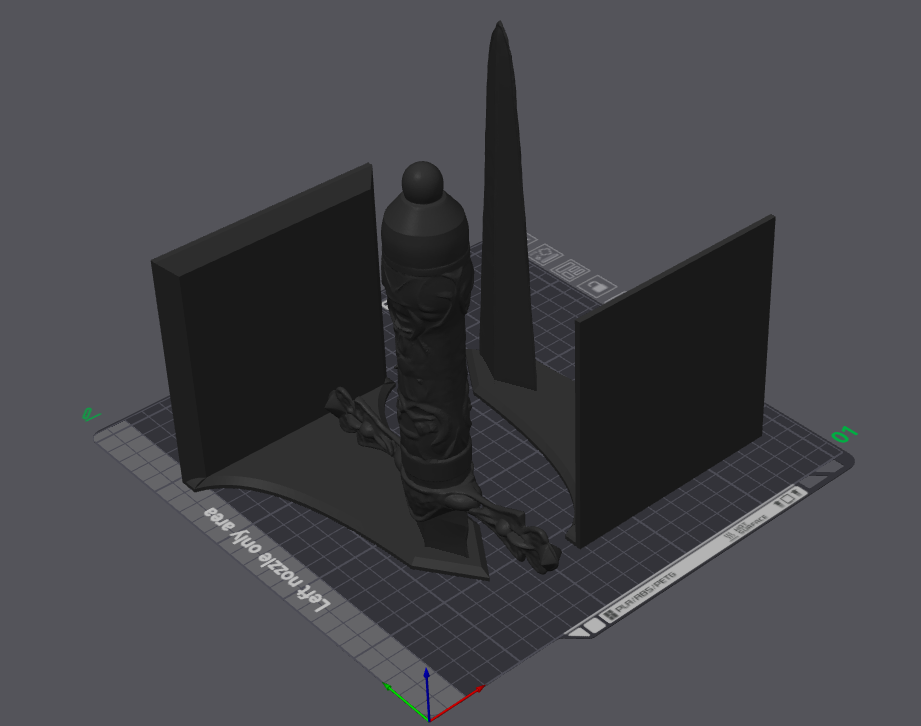 Miniatura 1 do modelo 3D Powerless Dagger Book Stand remix