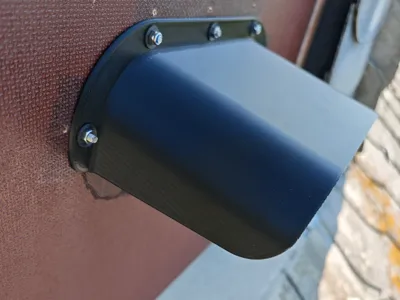 Awning for AC Exhaust Hose