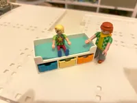 Lit avec étagère et caisses pour maison de poupée — photo 2