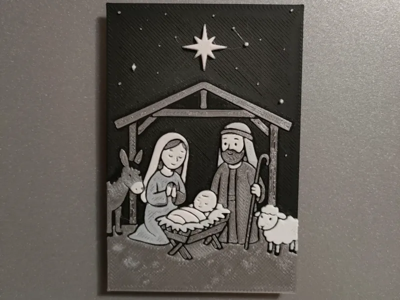 Christmas Nativity magnet