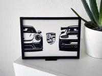 Porsche GT3 RS 2012 Picture Frame by Denka Designs