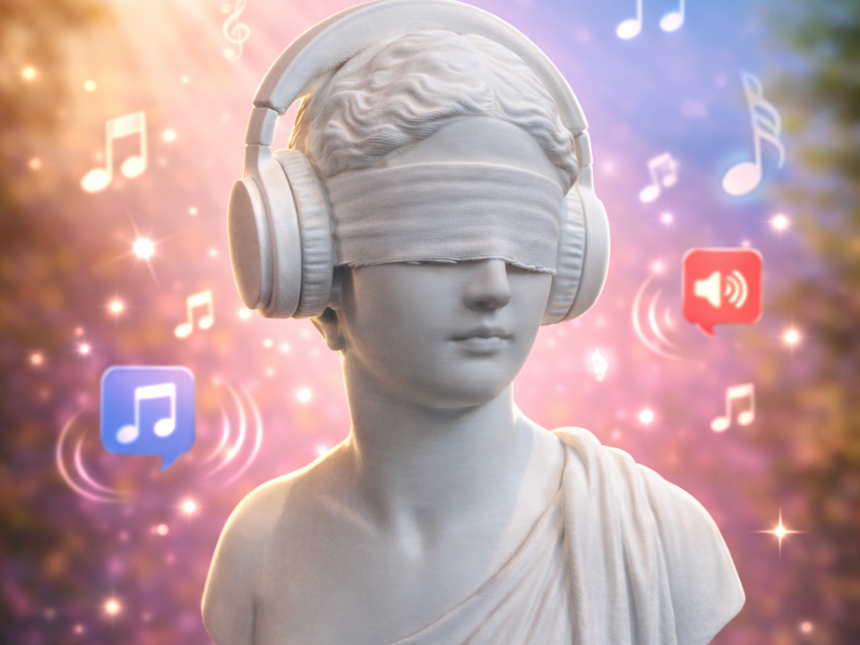 Dea Bendata Musicale – Scultura classica 