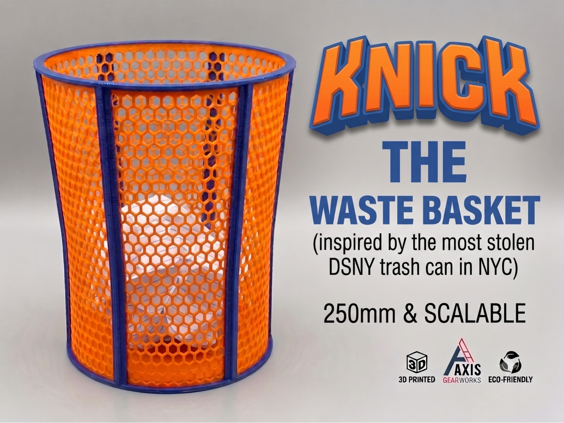 Knick the Waste Basket — NYC Street Waste Bin