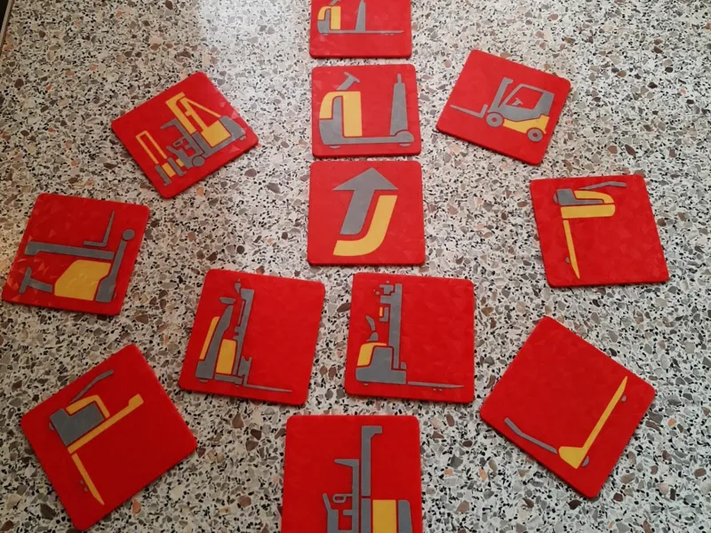 Jungheinrich models coaster set of 12