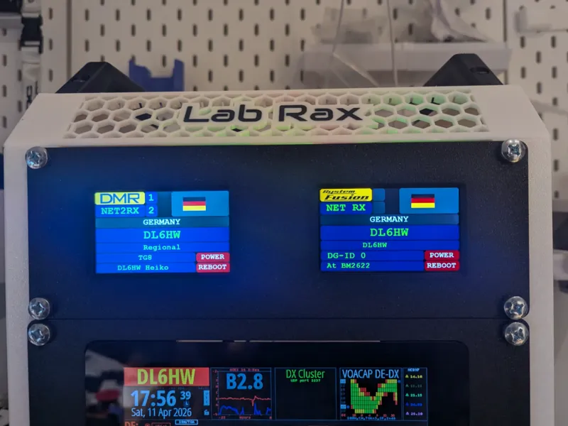 10"  2U,Dual Nextion 3.2", Dual Pi Frontplate