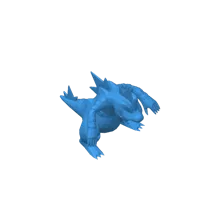 Féraligatr Pokémon low poly — photo 2