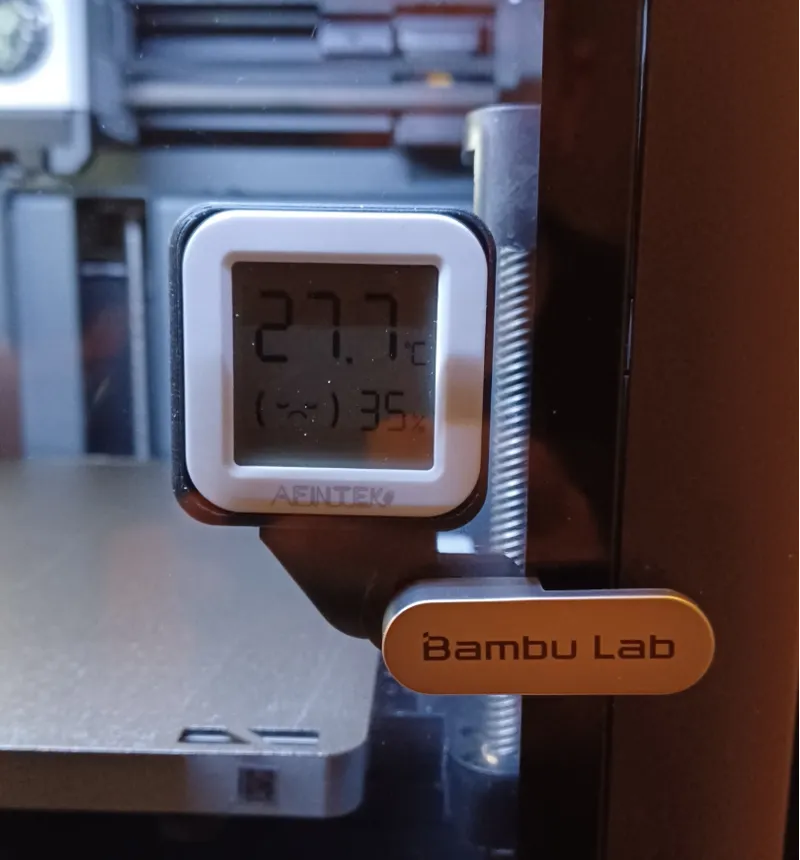 square Hygrometer holder for p1s door