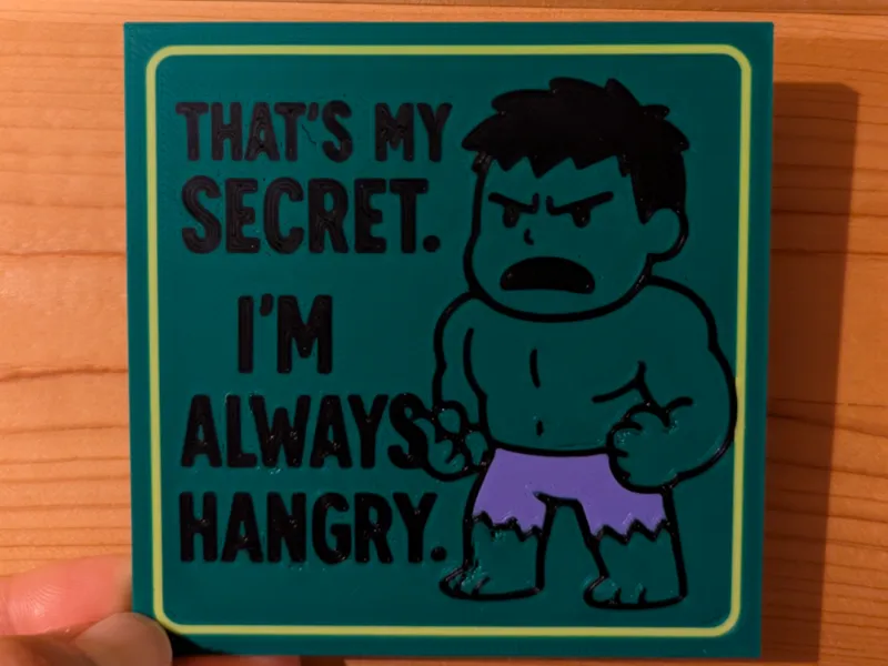 HANGRY HULK SIGN