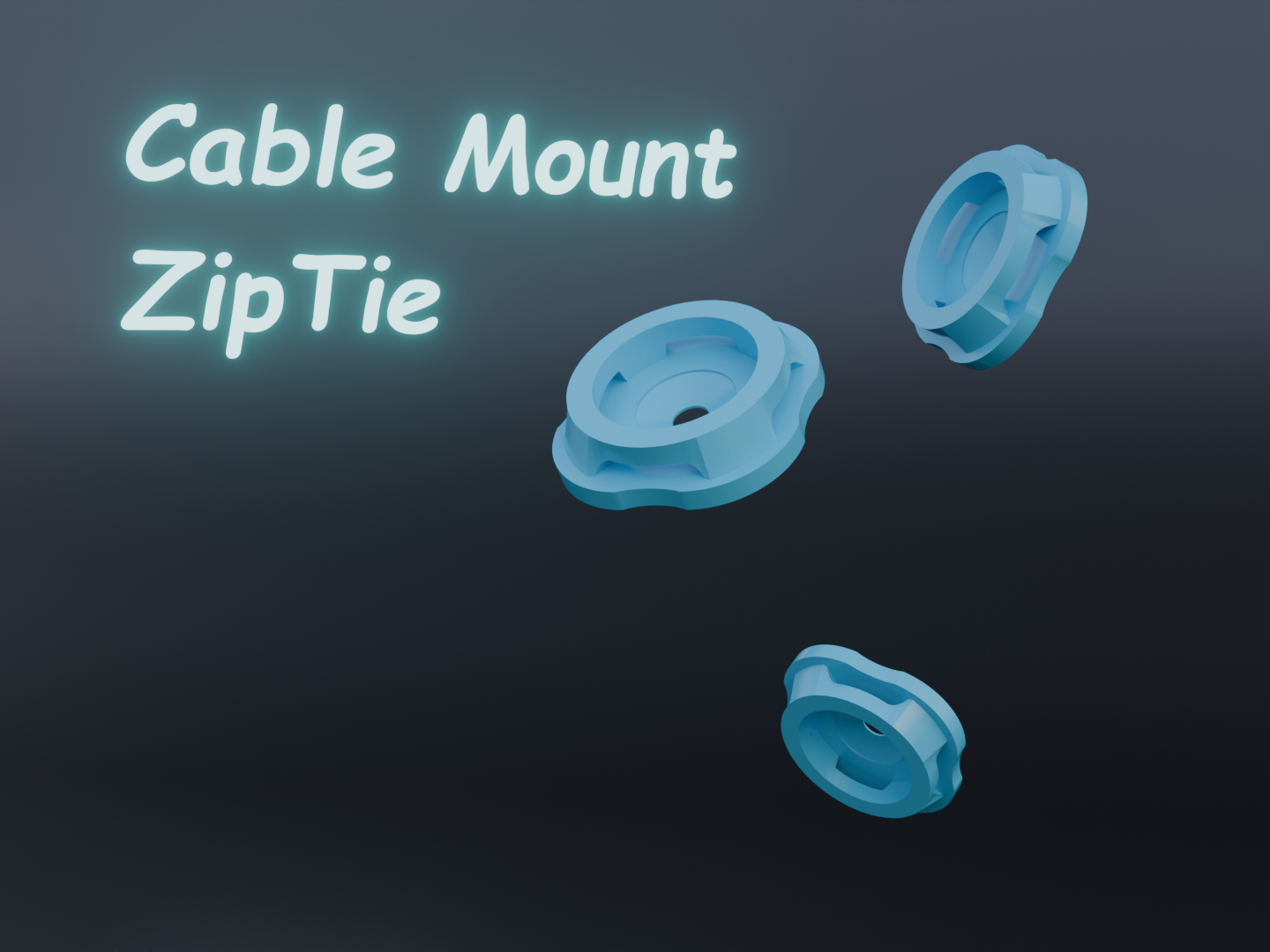 Cable Mount ZipTie – Simple Cable Management Clip
