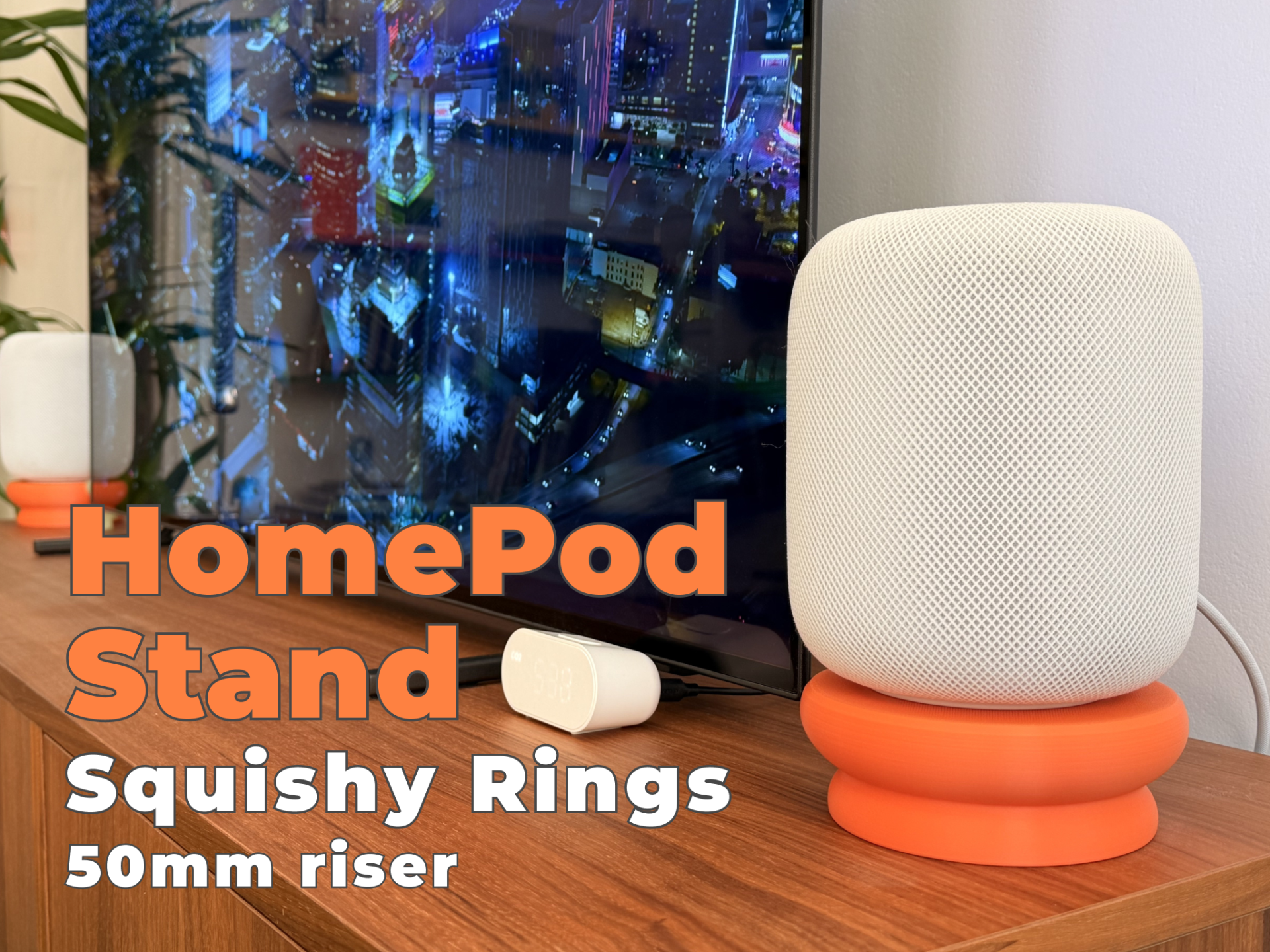 HomePod Stand - bouée écrasée 50 mm stand 3D model